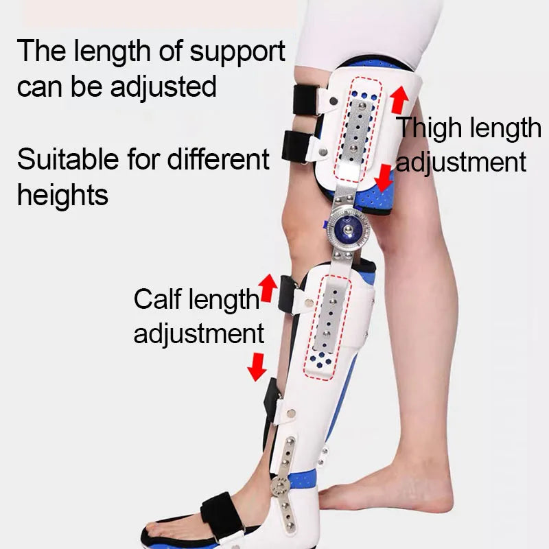 Adjustable Knee Brace-Leg Ankle Foot Knee Joint Fixation Support-Joint Pain Relief Brace Ligament Protector Bone Orthosis