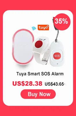 Topvico Tuya Emergency Panic Button WIFI for Elderly Alarm SOS Bracelet Wireless Caregiver Pager Watch Call Senior Fall Alert