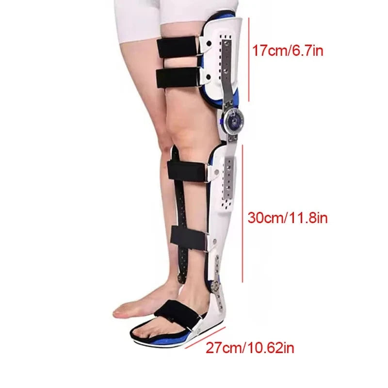 Adjustable Knee Brace-Leg Ankle Foot Knee Joint Fixation Support-Joint Pain Relief Brace Ligament Protector Bone Orthosis