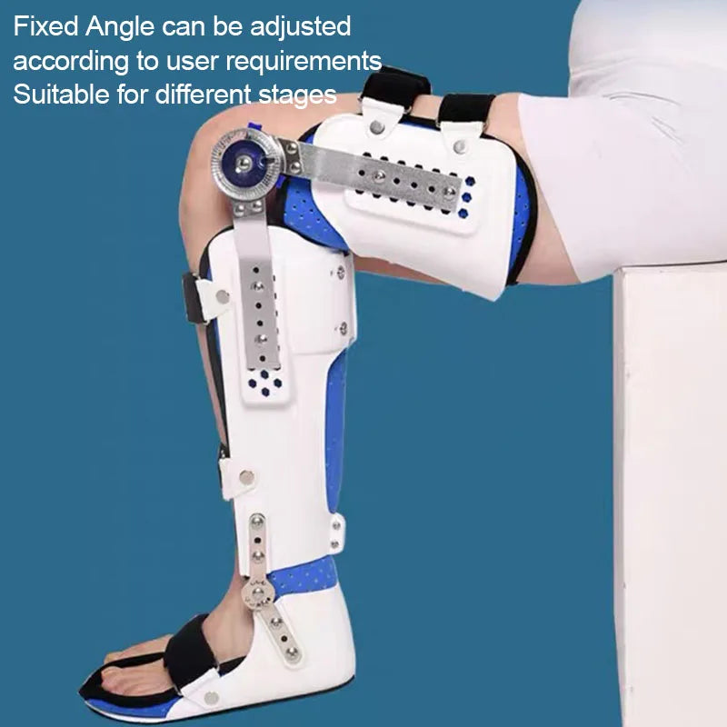 Adjustable Knee Brace-Leg Ankle Foot Knee Joint Fixation Support-Joint Pain Relief Brace Ligament Protector Bone Orthosis