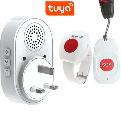 Topvico Tuya Emergency Panic Button WIFI for Elderly Alarm SOS Bracelet Wireless Caregiver Pager Watch Call Senior Fall Alert