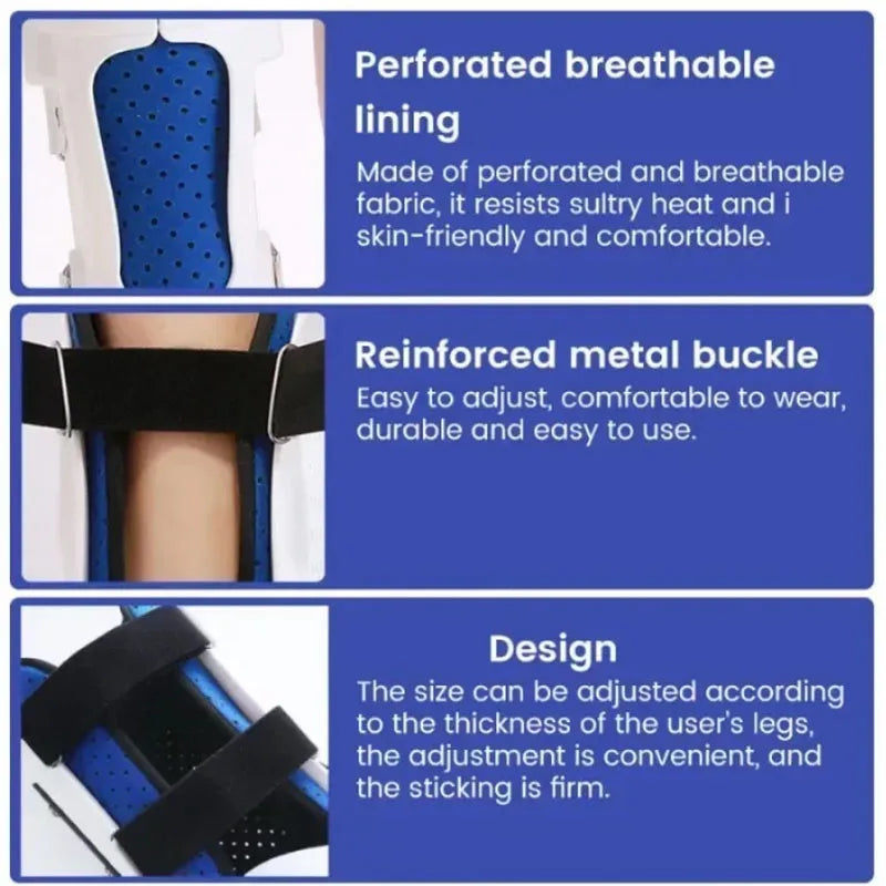 Adjustable Knee Brace-Leg Ankle Foot Knee Joint Fixation Support-Joint Pain Relief Brace Ligament Protector Bone Orthosis