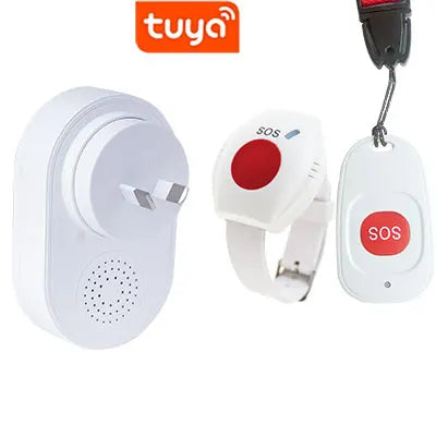 Topvico Tuya Emergency Panic Button WIFI for Elderly Alarm SOS Bracelet Wireless Caregiver Pager Watch Call Senior Fall Alert