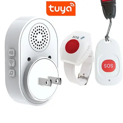 Topvico Tuya Emergency Panic Button WIFI for Elderly Alarm SOS Bracelet Wireless Caregiver Pager Watch Call Senior Fall Alert