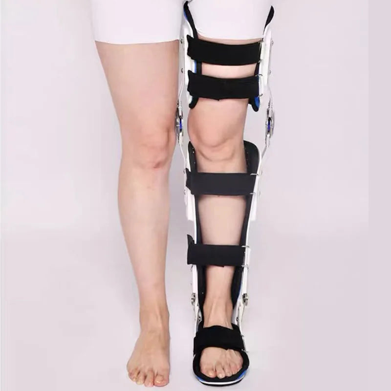 Adjustable Knee Brace-Leg Ankle Foot Knee Joint Fixation Support-Joint Pain Relief Brace Ligament Protector Bone Orthosis